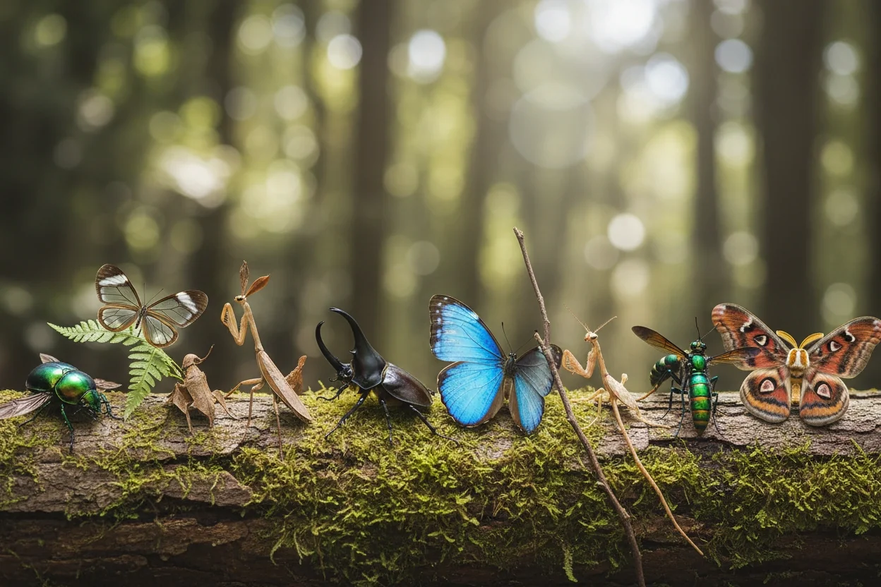 Professional image illustrating Top 10 Most Fascinating Insect Species