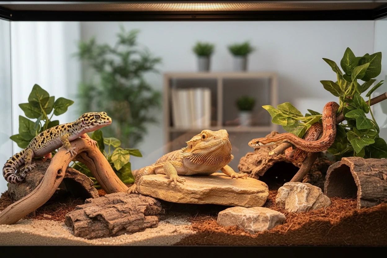 Professional image illustrating Top Popular Pet Reptiles