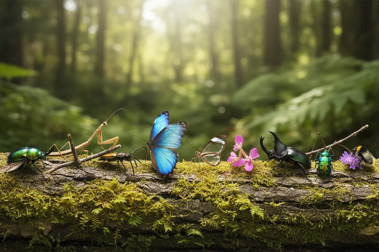 Professional image illustrating Top 10 Most Fascinating Insect Species