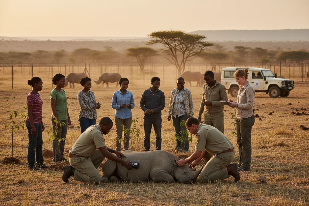 Professional image illustrating Practical Strategies for Protecting Endangered Animals Locally