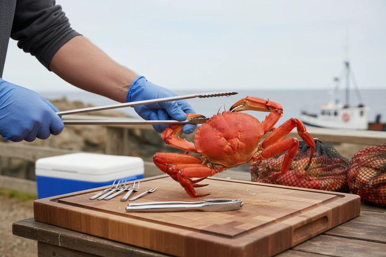 Professional image illustrating Essential Tools for Crustacean Handling