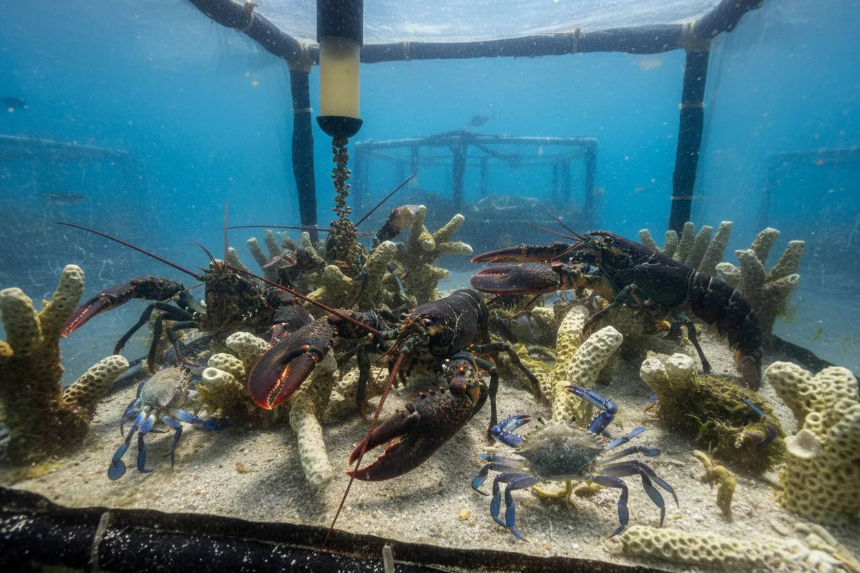 Professional image illustrating Understanding Crustaceans in Marine Farming