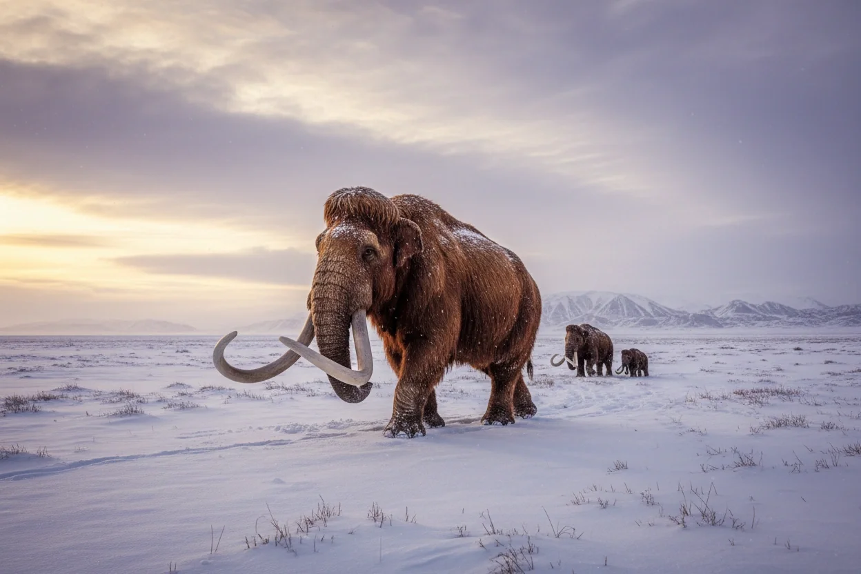 Professional image illustrating 1. Woolly Mammoth