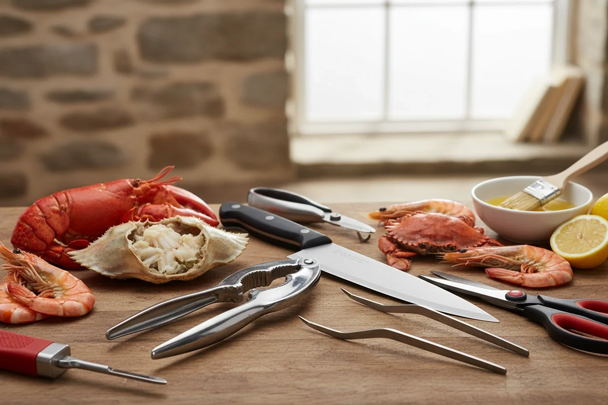 Professional image illustrating Essential Tools for Working with Crustaceans