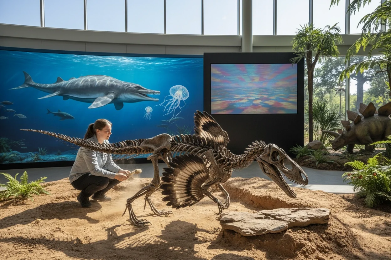 Professional image illustrating Common Misconceptions About Prehistoric Animals