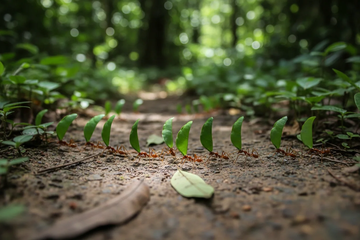 Professional image illustrating 3. The Leafcutter Ant